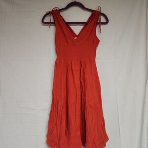 Orange Sleeveless Dress